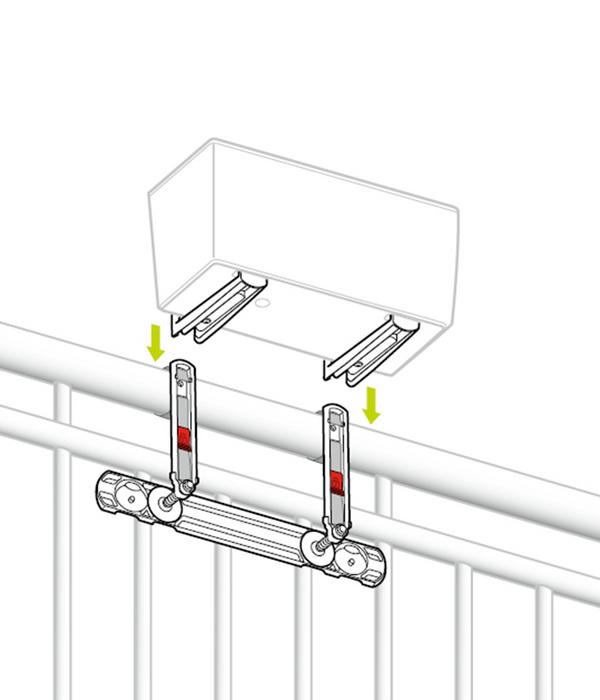 LECHUZA® Balkonkastenhalter-Ergänzung für