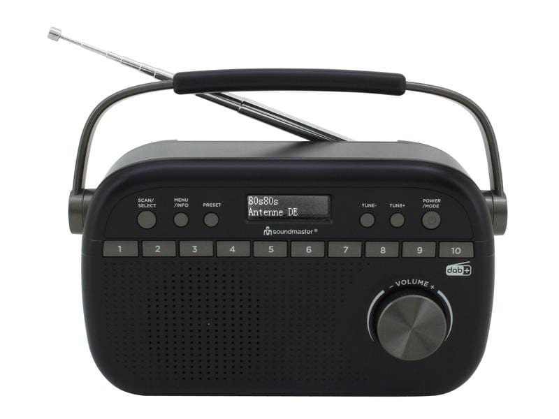 soundmaster DAB  Radio DAB280SW Schwarz Digitalradio mir Senderspeicher und Kopfhörerbuchse