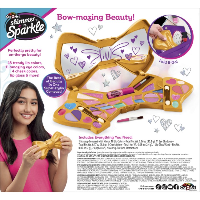 SHIMMER N SPARKLE - BOW BEAUTIFUL COMPACT (65574)