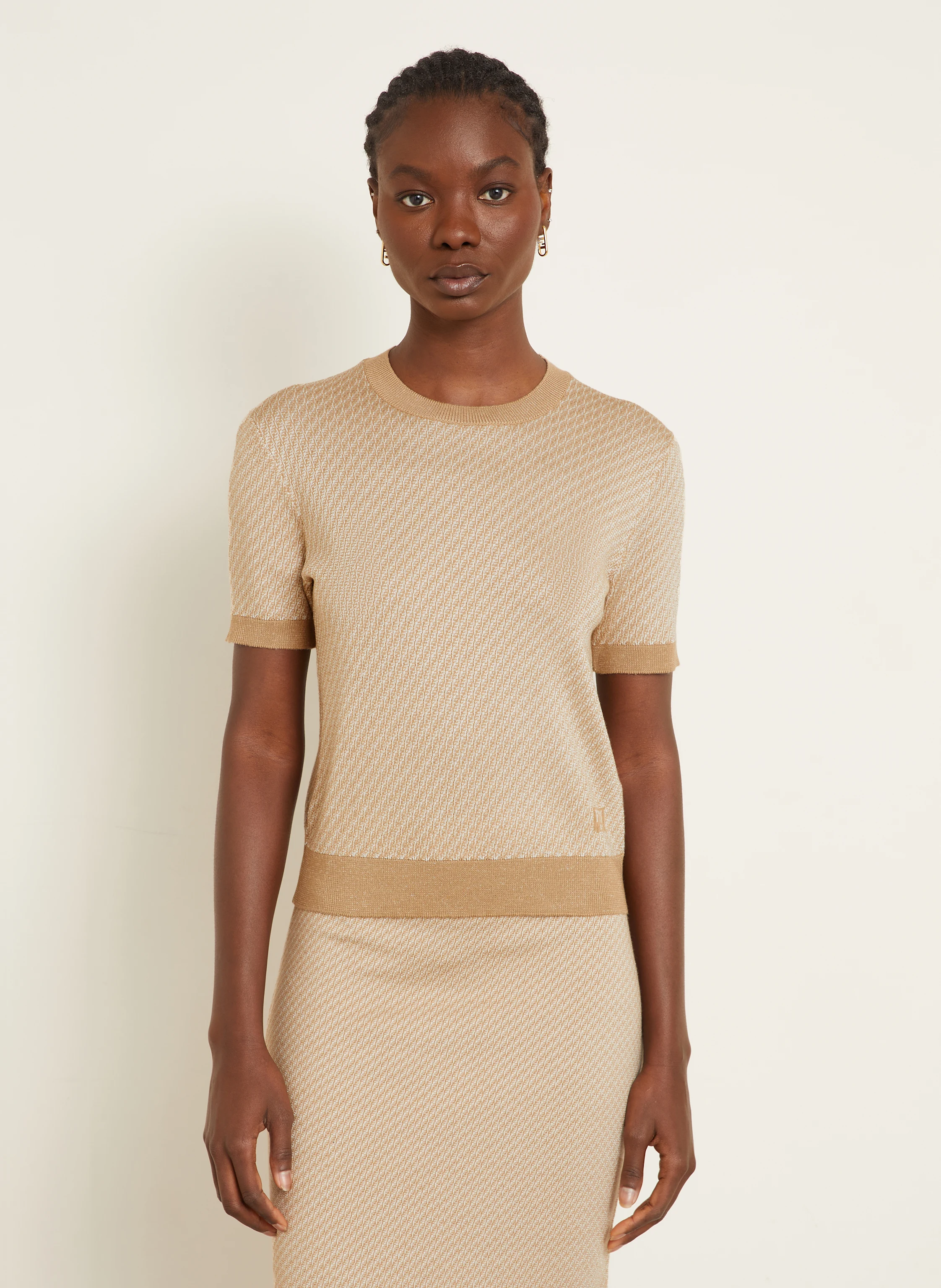 FENDI Strickshirt mit Seide