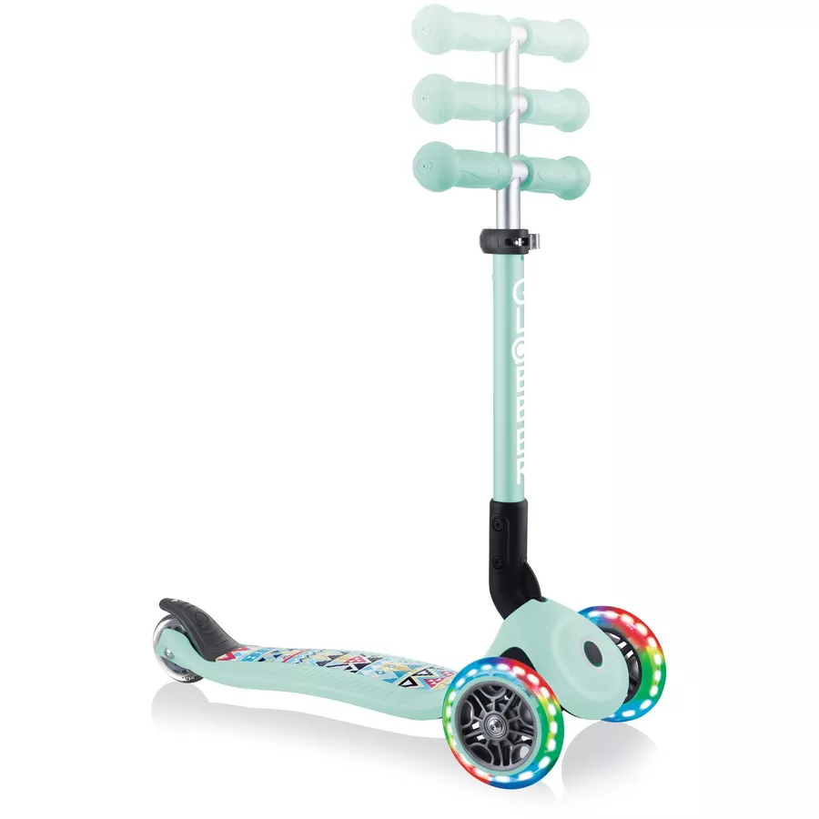 GLOBBER JUNIOR FOLDABLE FANTASY LIGHTS mint-Tribal, mit Leuchtrollen