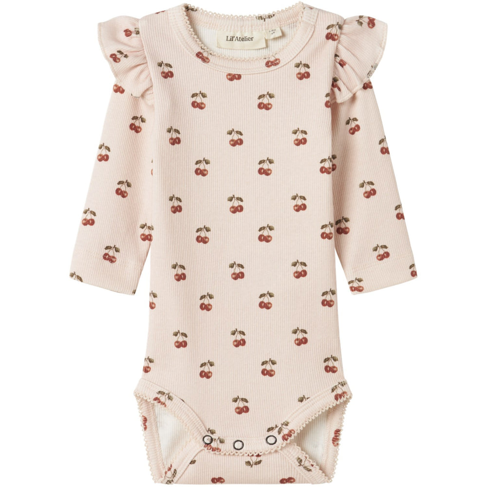 Køb Lil'Atelier Silver Peony Nbflavo Eve Ls Slim Body Lil Noos