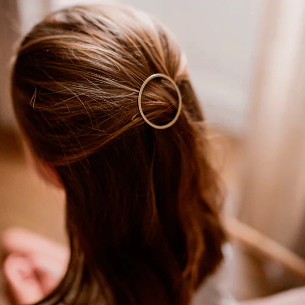 Bachca Barrette ronde dorée