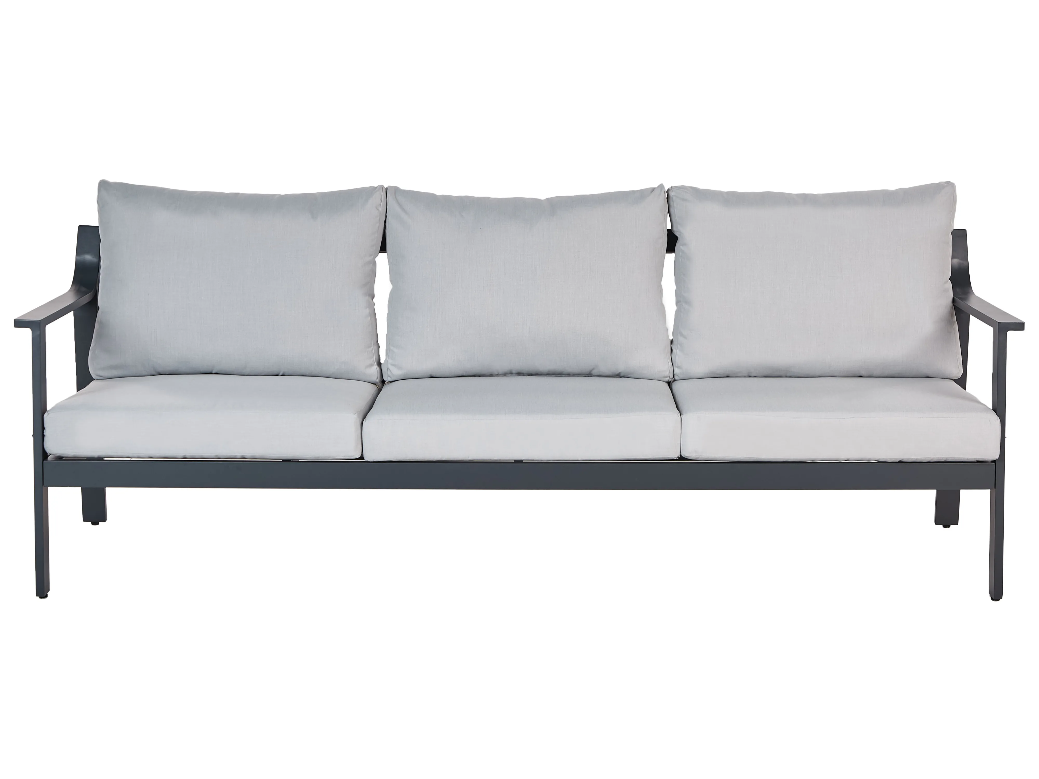 Tuin loungebank 3-zits KIATO Metaal Lichtgrijs