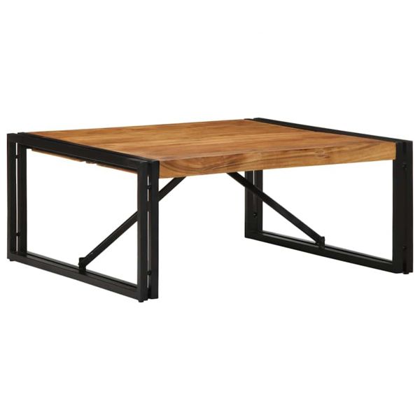 vidaXL Mesa de Centro 80x80x35 cm Madeira de Acácia Maciça - 722031905