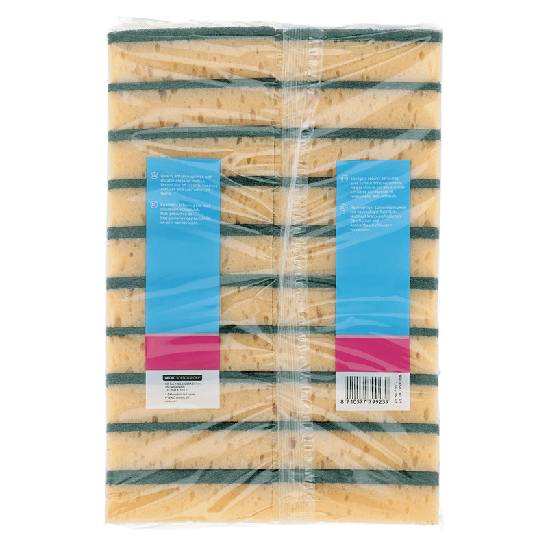Schuursponsen zware kwaliteit 9,5x6,5x3cm