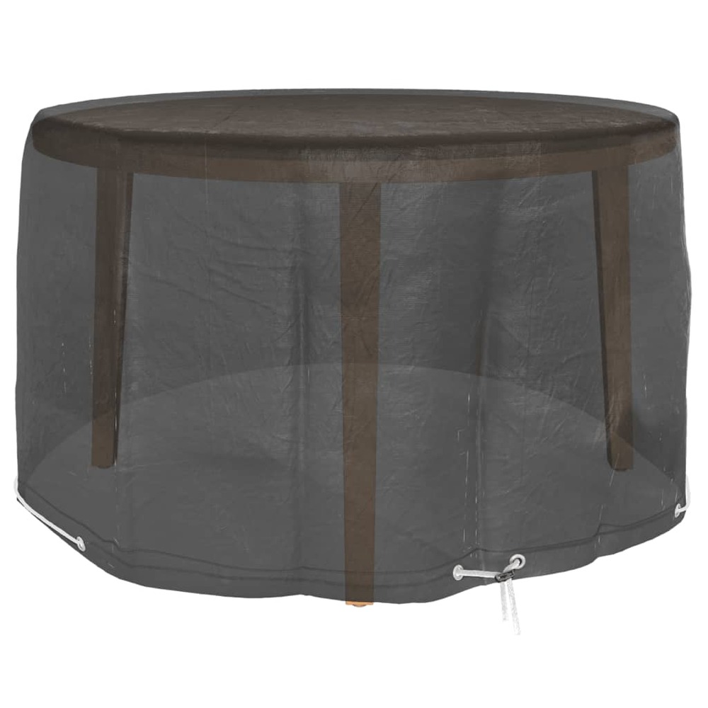 Housses pour meubles de jardin 2 pcs 6 œillets ø125x75 cm rond