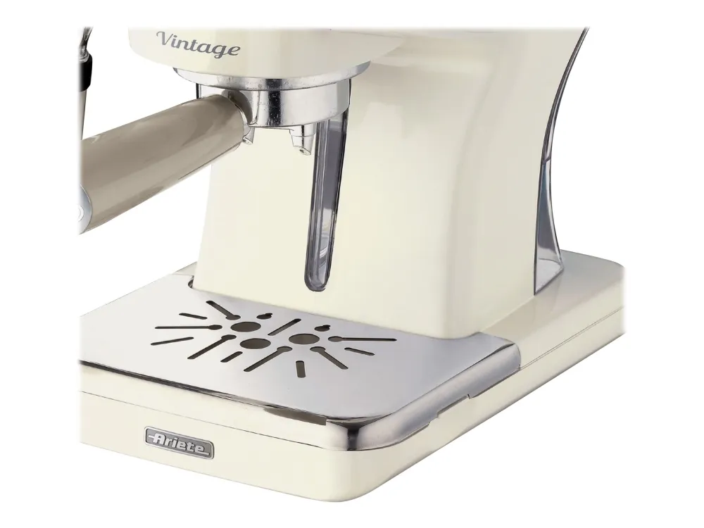 Ariete Vintage 1389 - Kaffemaskine med mælkeskummer - 15 bar - beige