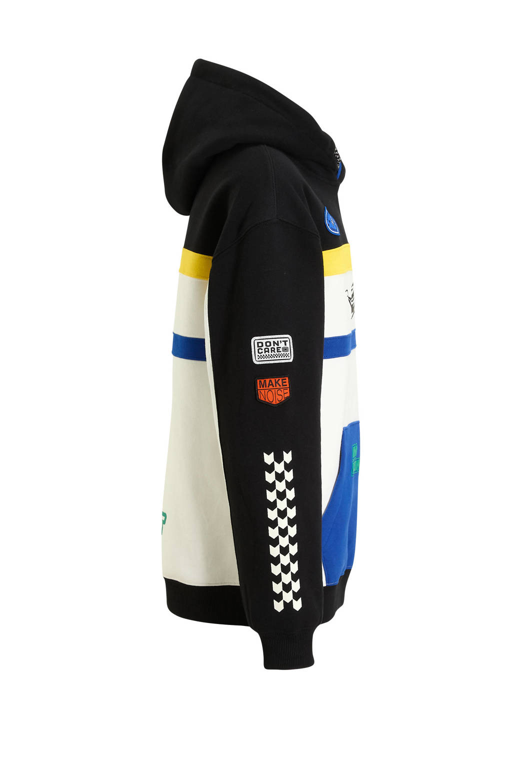 Coolcat Colourblock Hoodie Niko met Racer Prints
