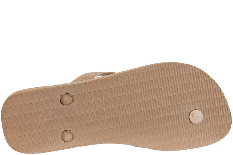 HAVAIANAS BRASIL LOGO KLIPKLAPPER I LYSEBRUNT GUMMI