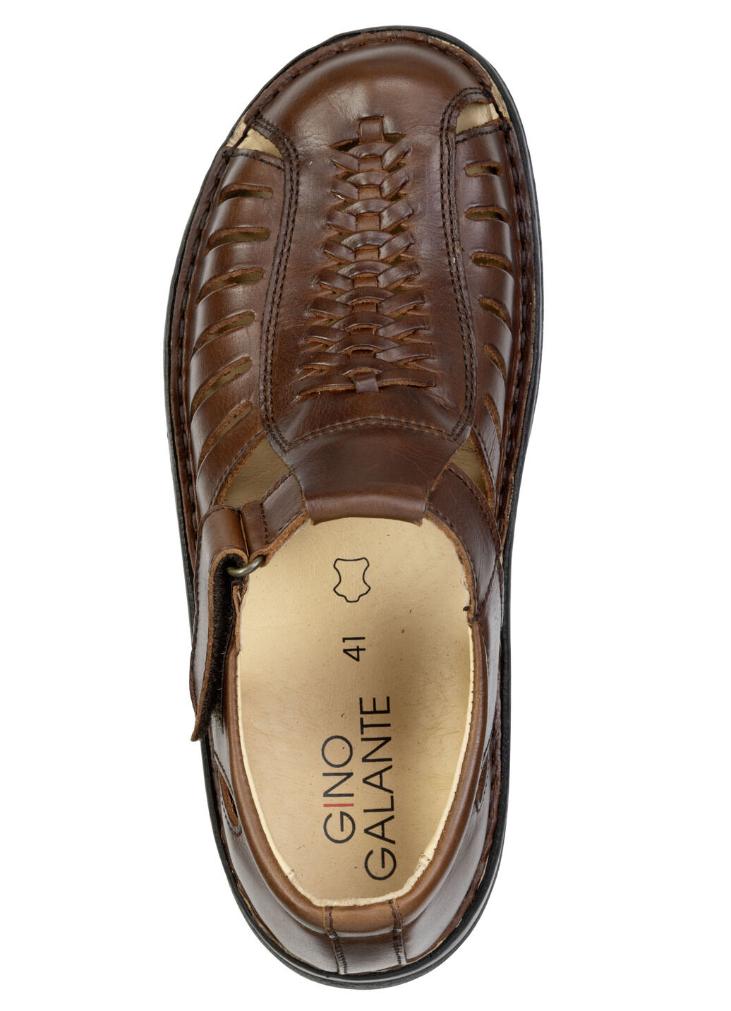 GINO GALANTE, leichte Herren-Sandalen, aus Leder