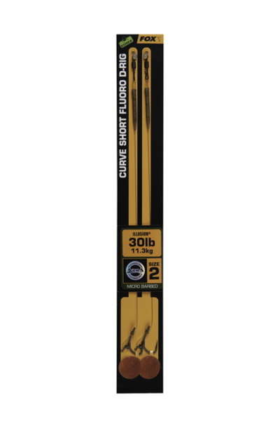 Bas de ligne Fox Edges Curve Short (courts) Fluoro D-Rig Illusion