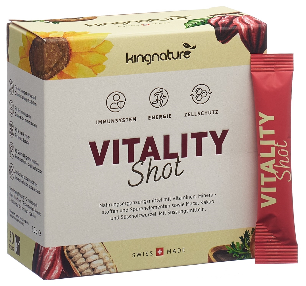 KINGNATURE Vitality Shot<br>30 Stück, Stick, Pulver