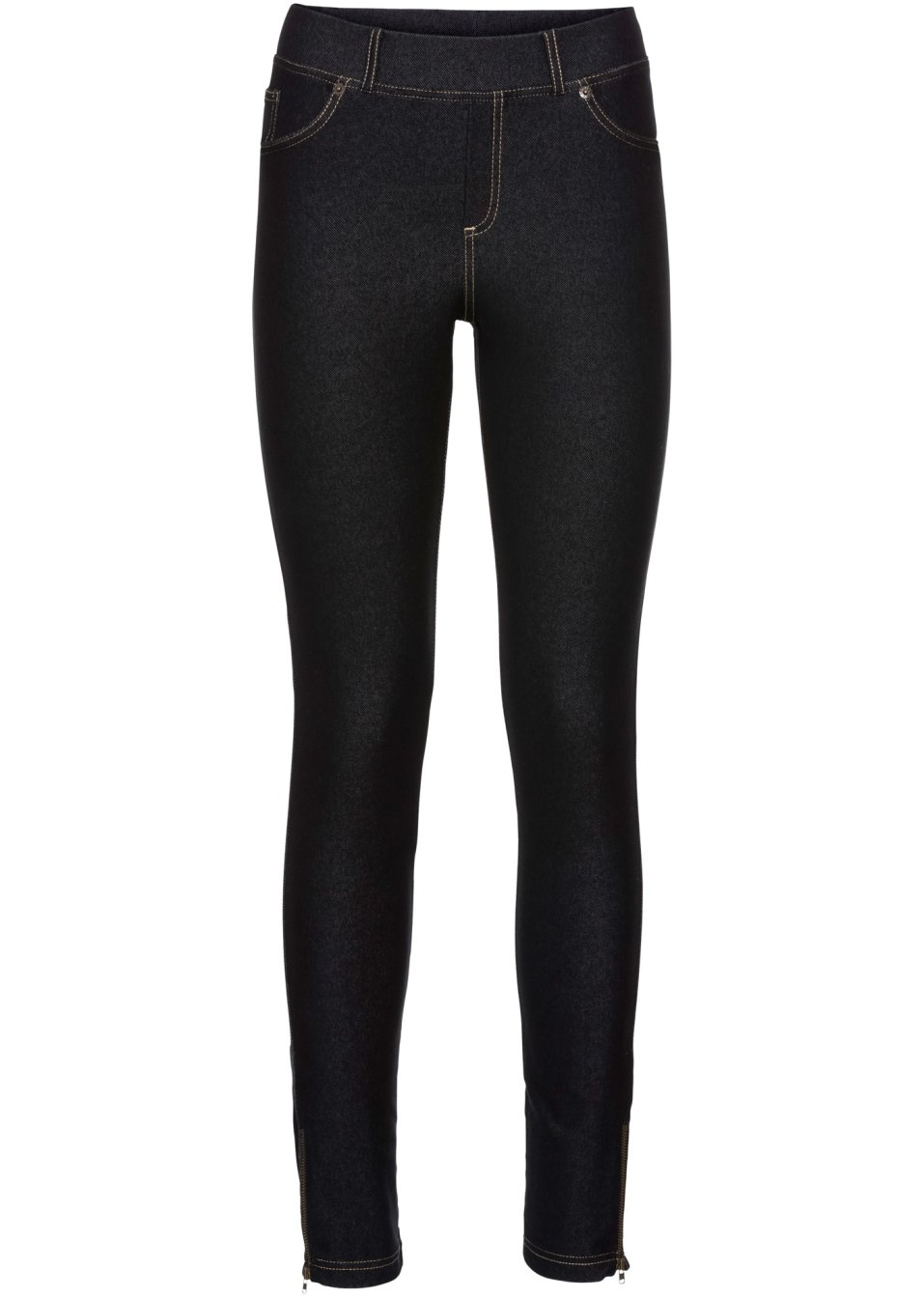 Legging effet jean avec zips