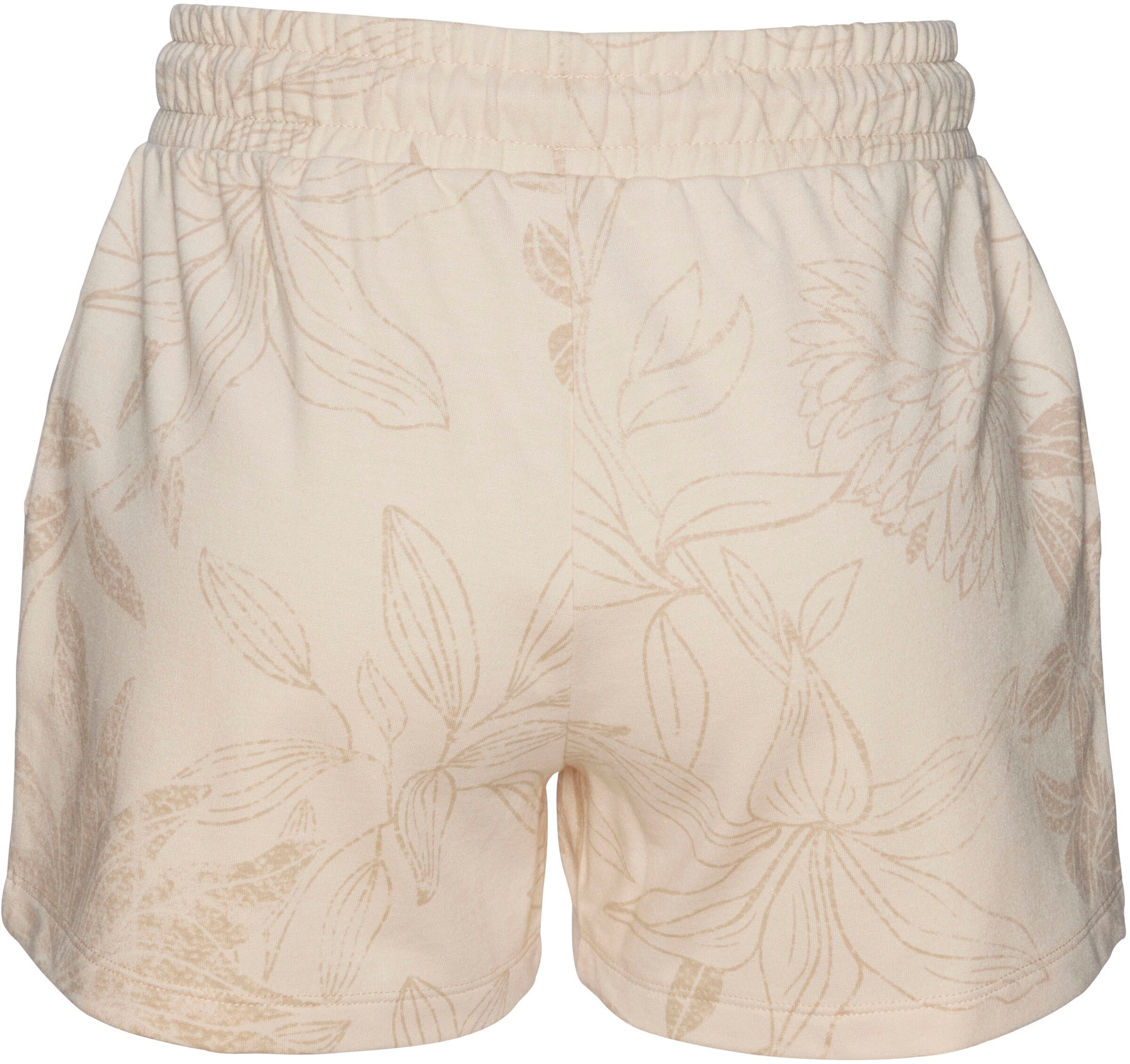 LASCANA Relaxshorts in beige-allover-gemustert