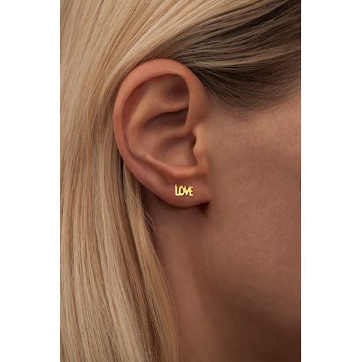 LULU Copenhagen Word Love Ørering, Guld