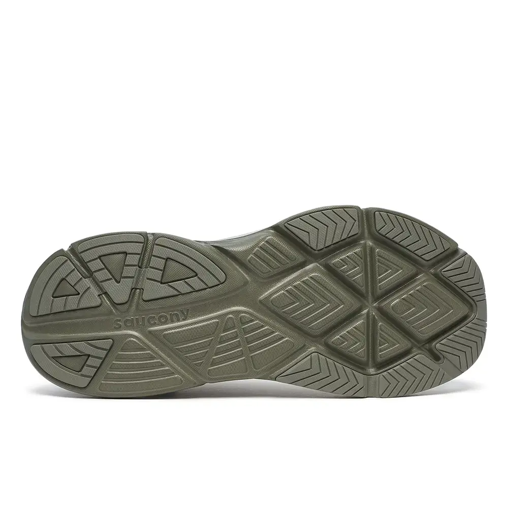 Saucony Guide 18 Hardloopschoenen Wit/Olijfgroen Heren