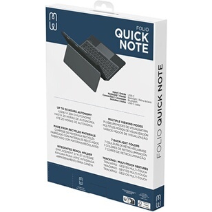 Clavier pour tablette Mw Etui Qwerty US MW Quick Note iPad 10.9 (2022 - 10th Gen)
