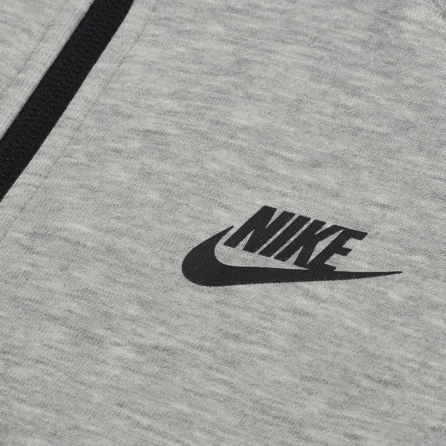 Nike Sweat à Capuche NSW Tech Fleece FZ 24 - Gris/Noir Enfant