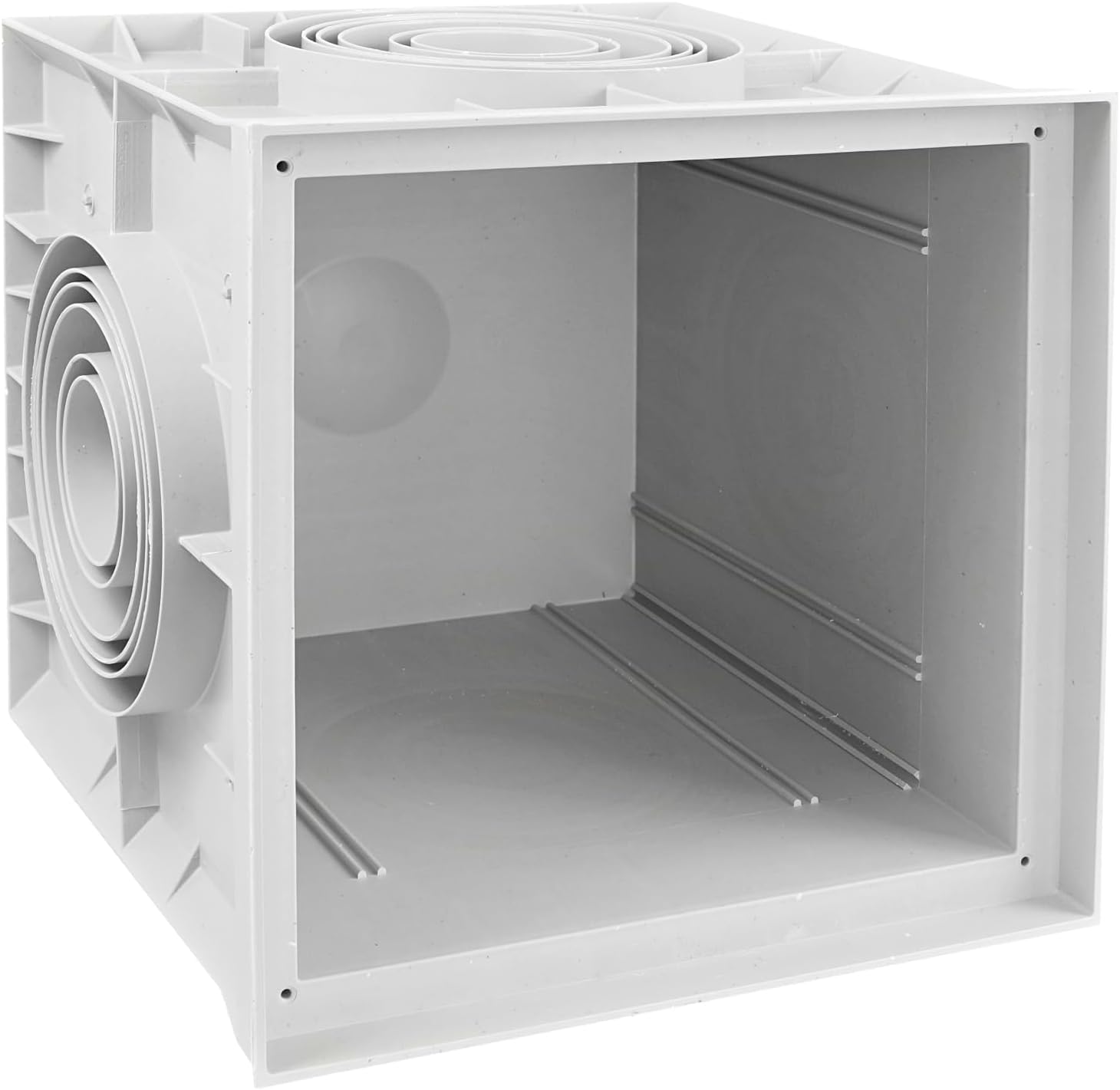 Revisionsschacht Kontrollschacht 550x550x500mm mit Deckel Einlaufschacht Kanalschacht Hofablauf