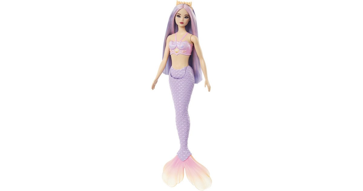 BarbieDreamtopia - Zeemeerminpop - Lila haar en een paarse staart