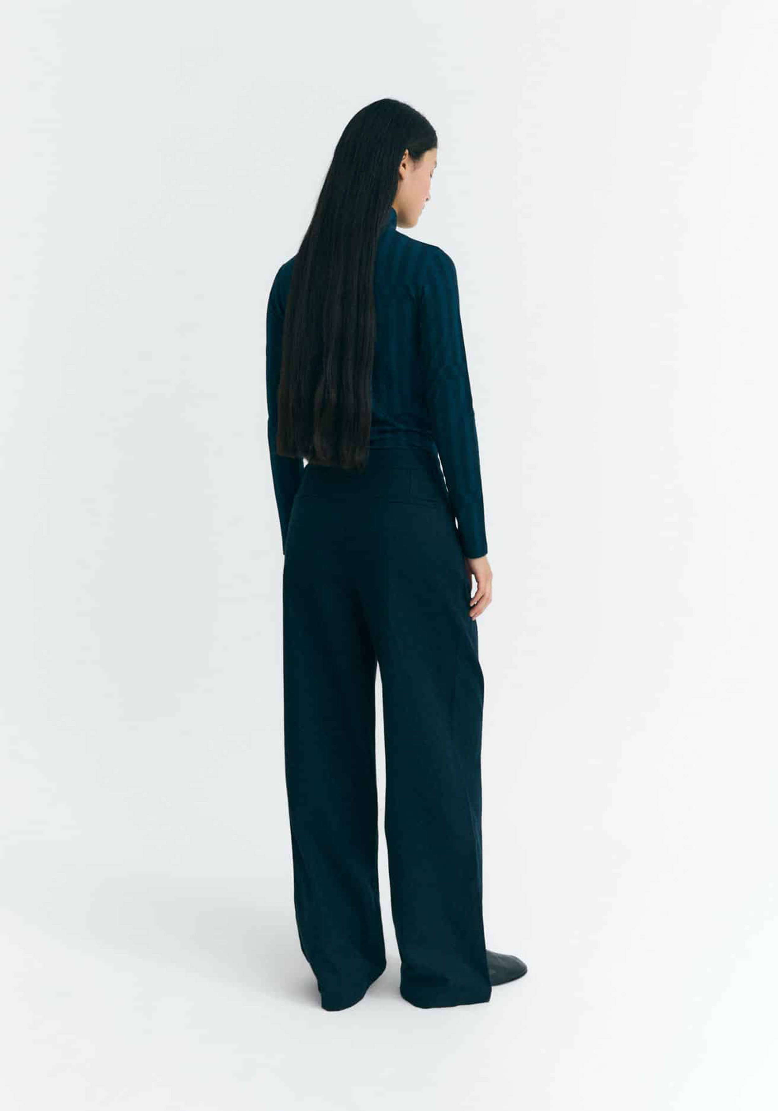 Thinking Mu Stoffhose Pat Dark Navy