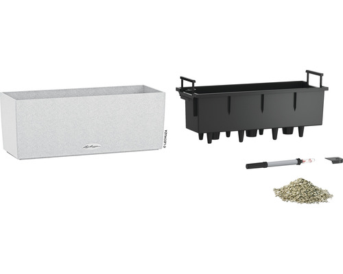Lechuza Balconera Stone 50 bloembak, kwartswit