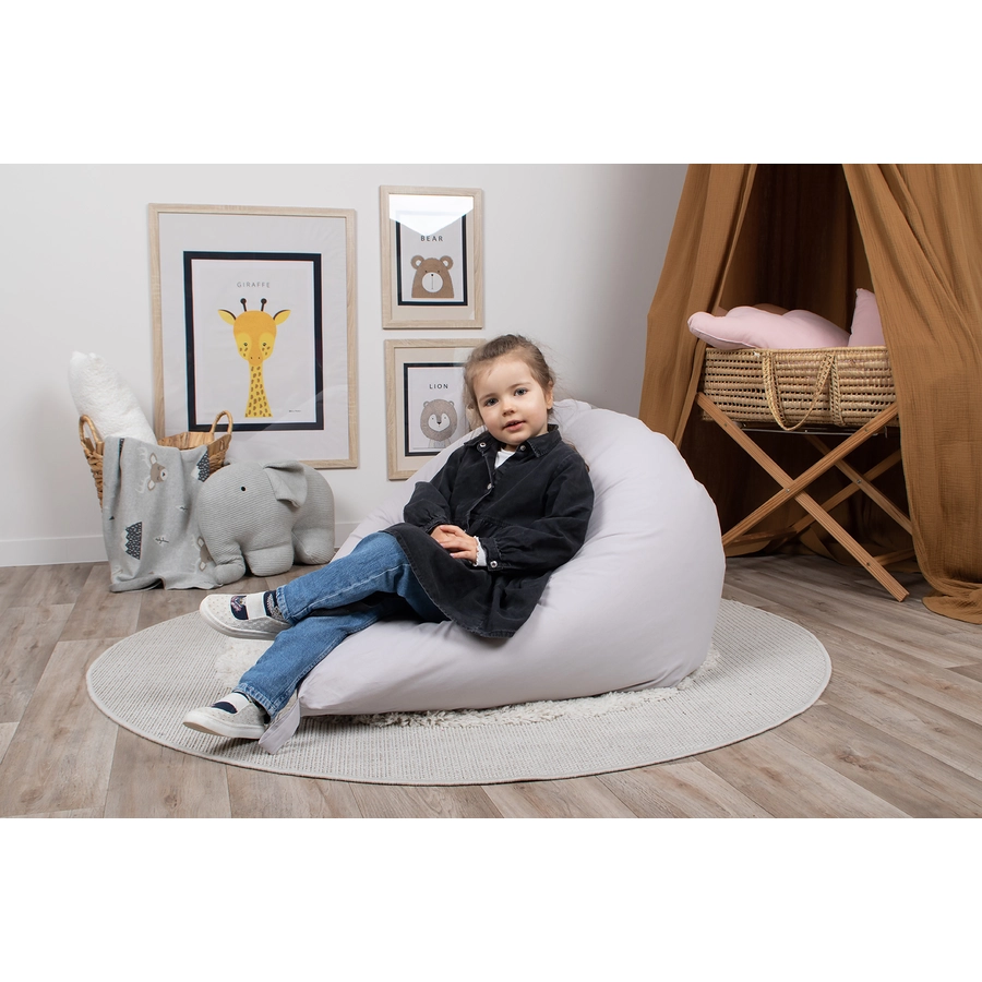 knorr toys®Sitzsack Jugend - grau, groß (75x100 cm)