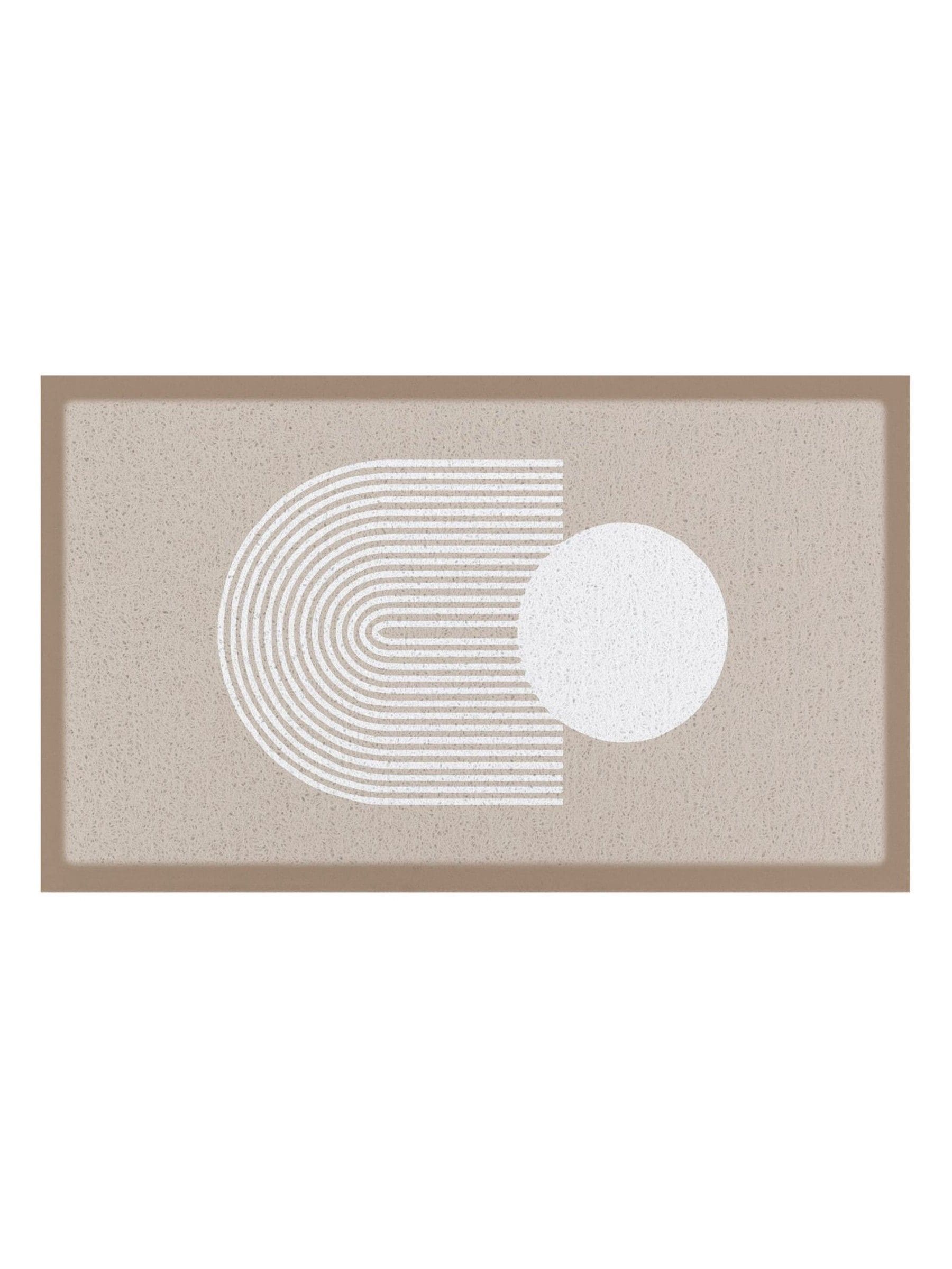 Artsy Mats Abstracte Bol Beige Binnen- en Buitendeurmat