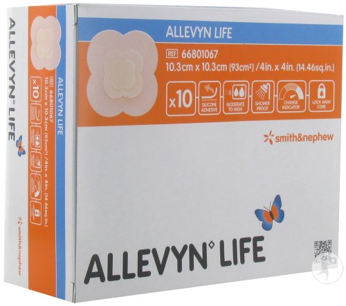 Allevyn Life Pansement Hydrocellulaire 10,3x10,3cm Pièces 10 (66801067)