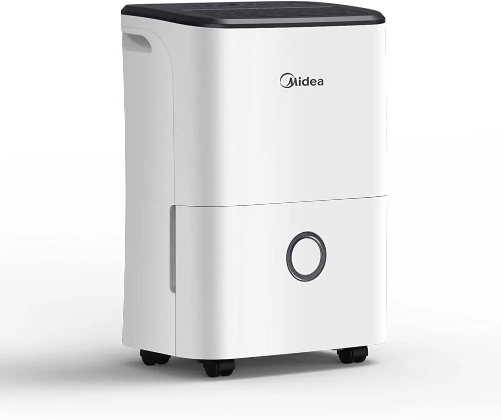 Midea Luftentfeuchter, 20L/24h, Raumgröße ca.100m³(40m²), DF-20DEN7-WF, APP-fähig, 24H Timer, Wassertank 3L, Weiß