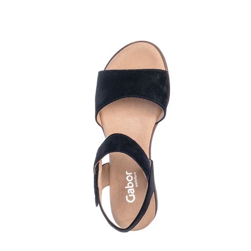 Gabor Microvelour Sandaler, Black, 41
