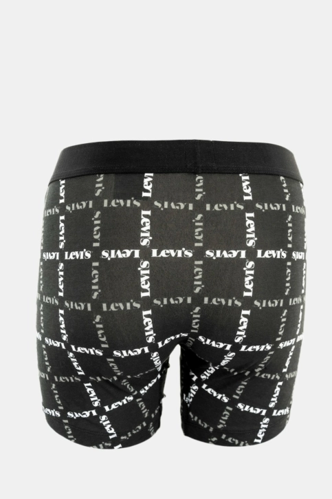 calecons et slips levi's® logo plaid boxer brief 2p noir