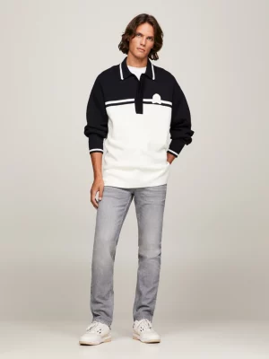 Calça jeans reta ajustada Denton
