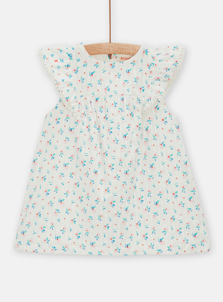 Robe à motif fleuri pour bébé fille