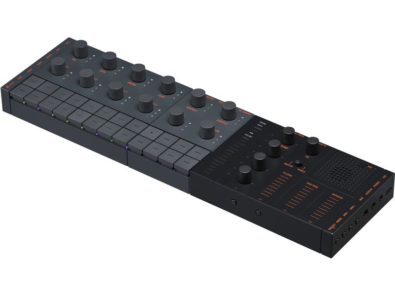 Yamaha Production Center SEQTRAK Schwarz Drum-Machine, Synthesizer, Sampler, Sequenzer, MIDI- und USB-Audio-Interface