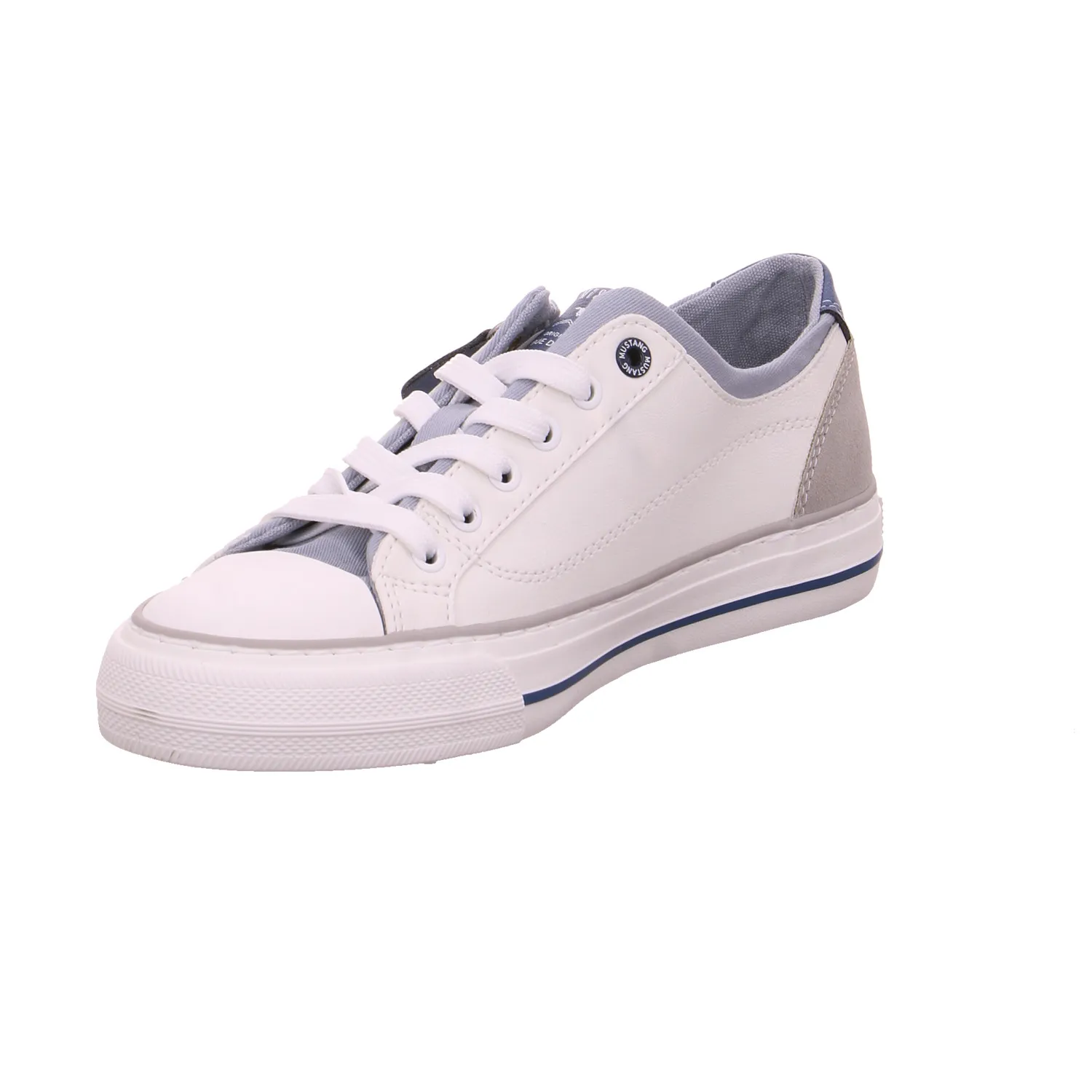 MUSTANG Sneaker Weiss Lederimitat