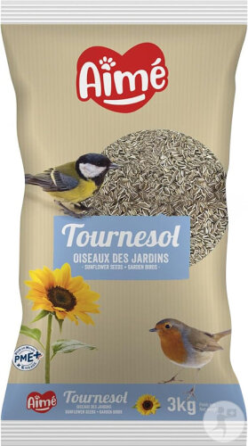 Aimé Graines De Tournesol Oiseaux Des Jardins 3kg