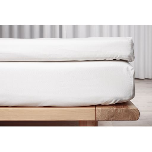 Night and Day Percale Kuvertlagen, Hvid, 180x200 cm