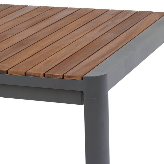 Table de jardin extensible PARADIZE Effet Noyer & Graphite