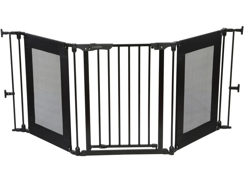 DREAMBABY Türschutzgitter Endeavour 3-Panelle 74.5 cm - 195 Schutzgitter aus hochwertiger Metallkonstruktion