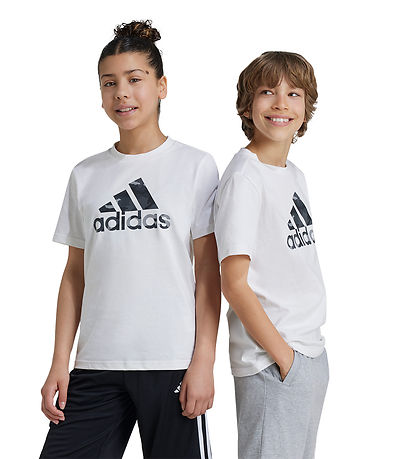 adidas Performance T-shirt - Camo - Hvid