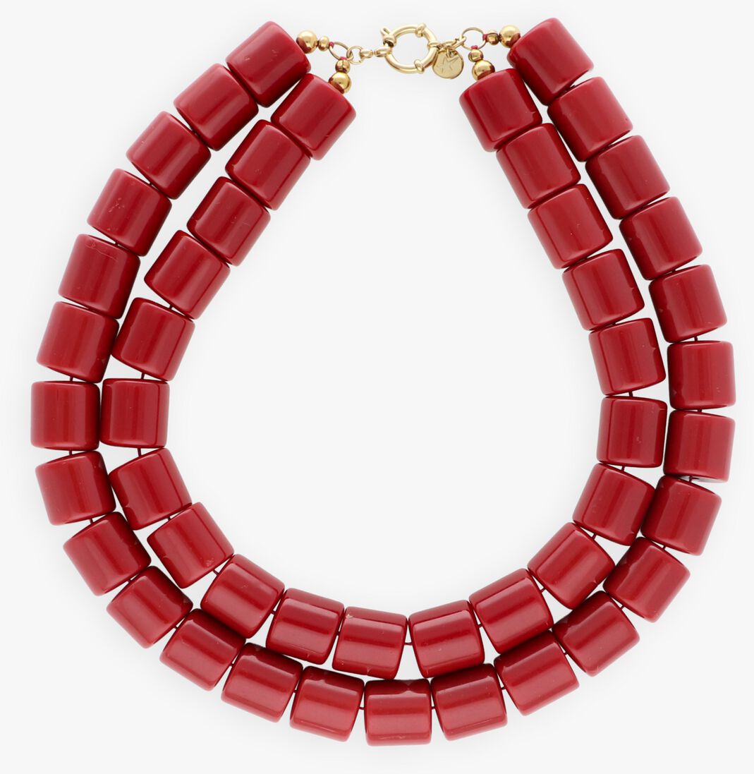 rode bonnie studios kettingen double phil necklace