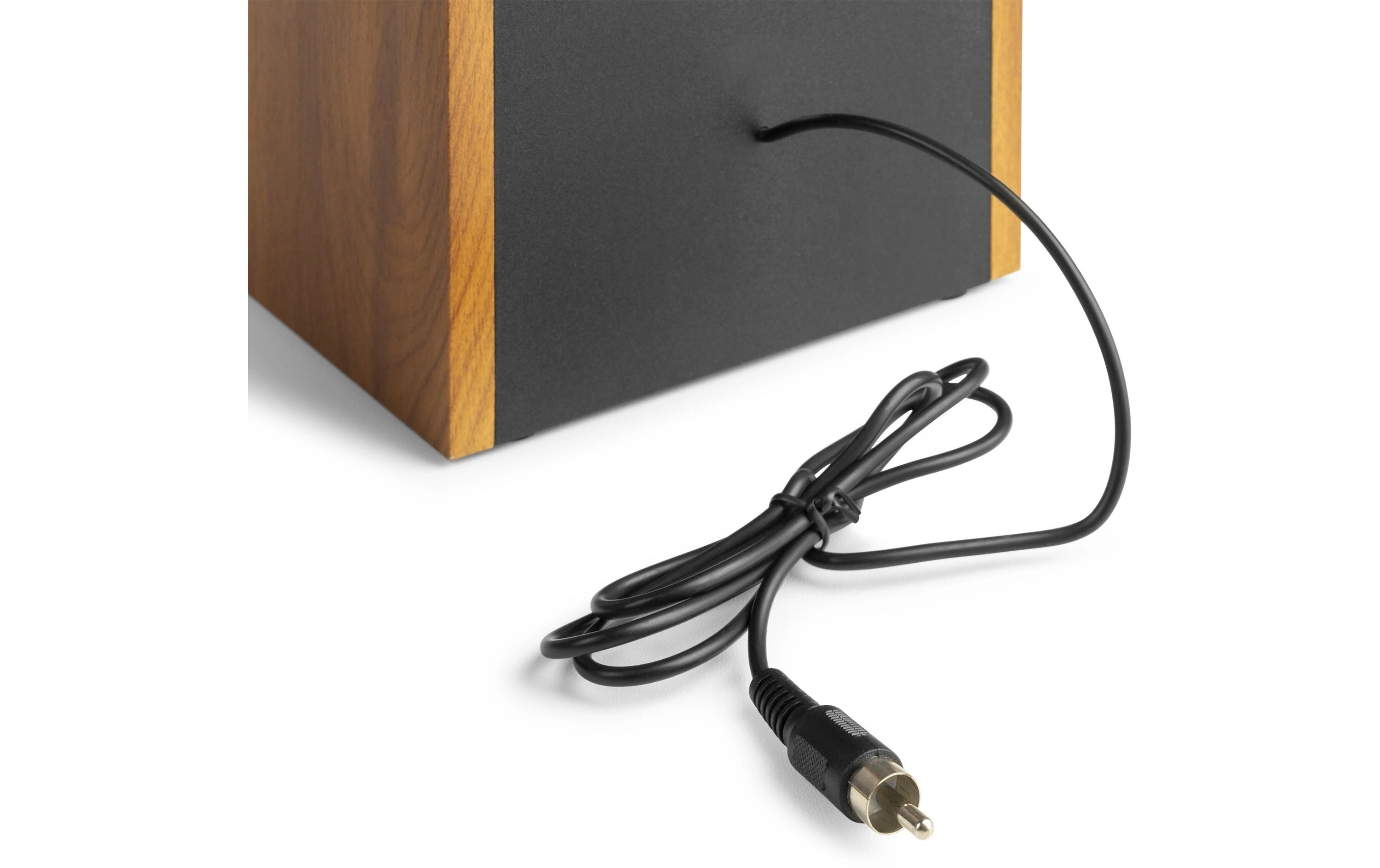 Plattenspieler RP335 Braun/Schwarz<br>Vintage-Plattenspieler mit zwei Stereolautsprechern mit vollem Frequenzbereich