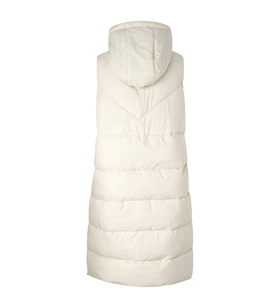Colete Pepe Jeans Mercy, branco-creme