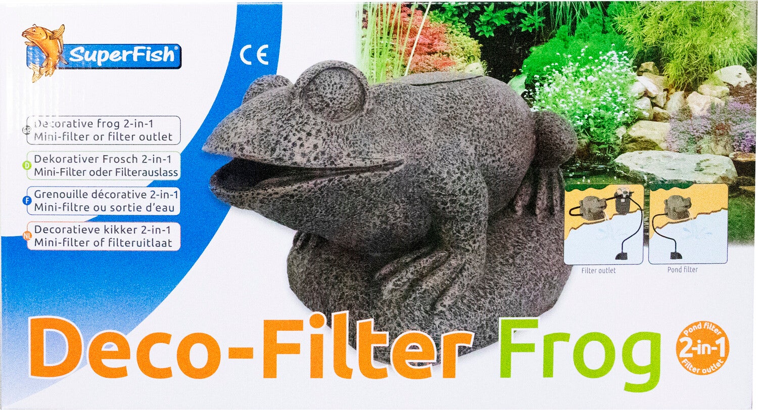 Superfish vijverdecoratie en filter kikker 36 x 23,5 x 24,5 cm