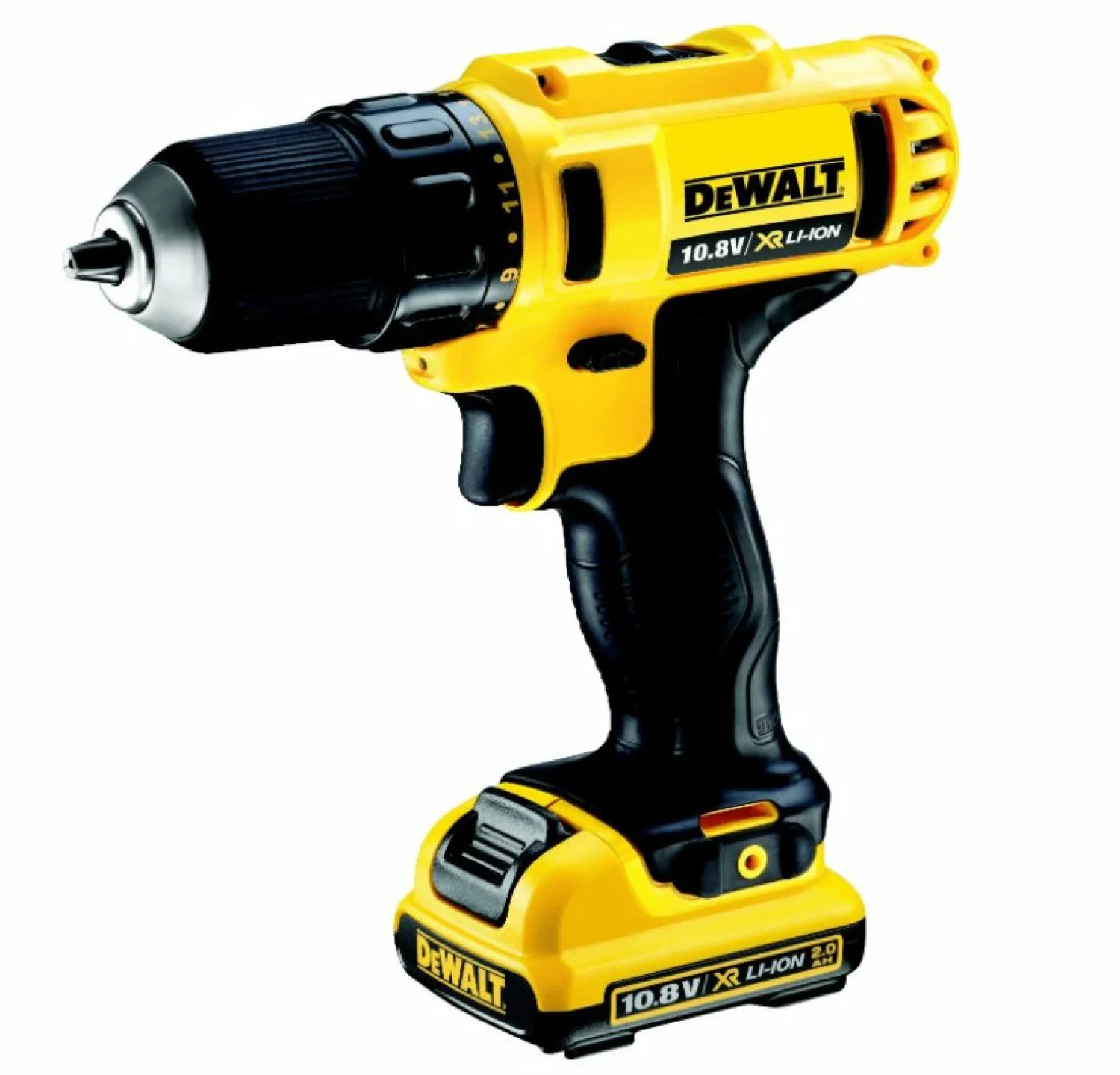 DeWALT DCD710D2 10.8/12V Li-Ion accu boor-/schroefmachine set (2x 2.0Ah accu) in koffer