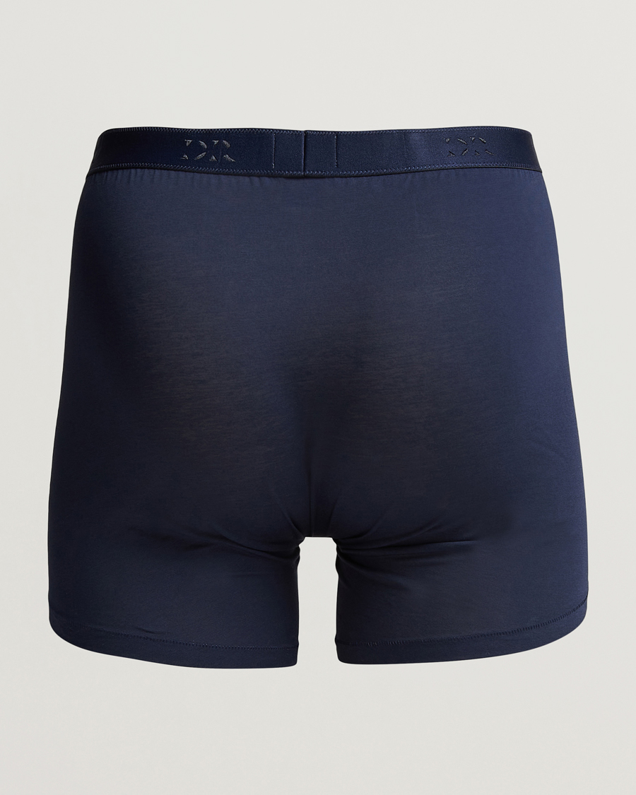 Derek Rose Pima Cotton Stretch Trunk Navy
