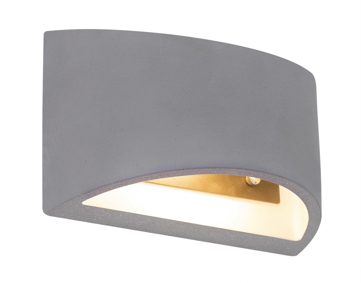 Wandleuchte - grau - Beton - 20 cm breit