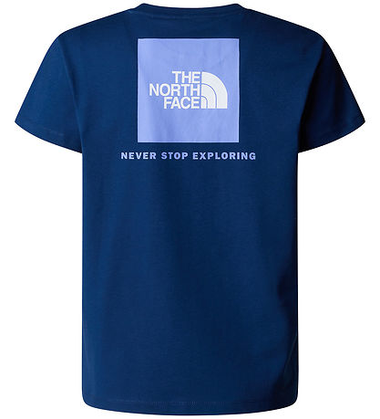 The North Face T-Shirt - Box - Estate Blue m. Hellblau